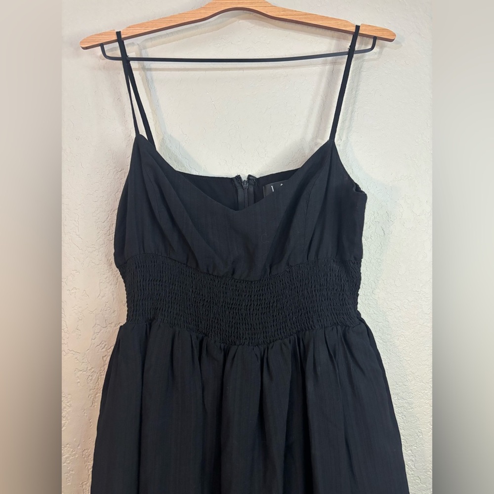 Lulu's Full Heart Black Smocked Midi Dress Size XL - Picture 8 of 14